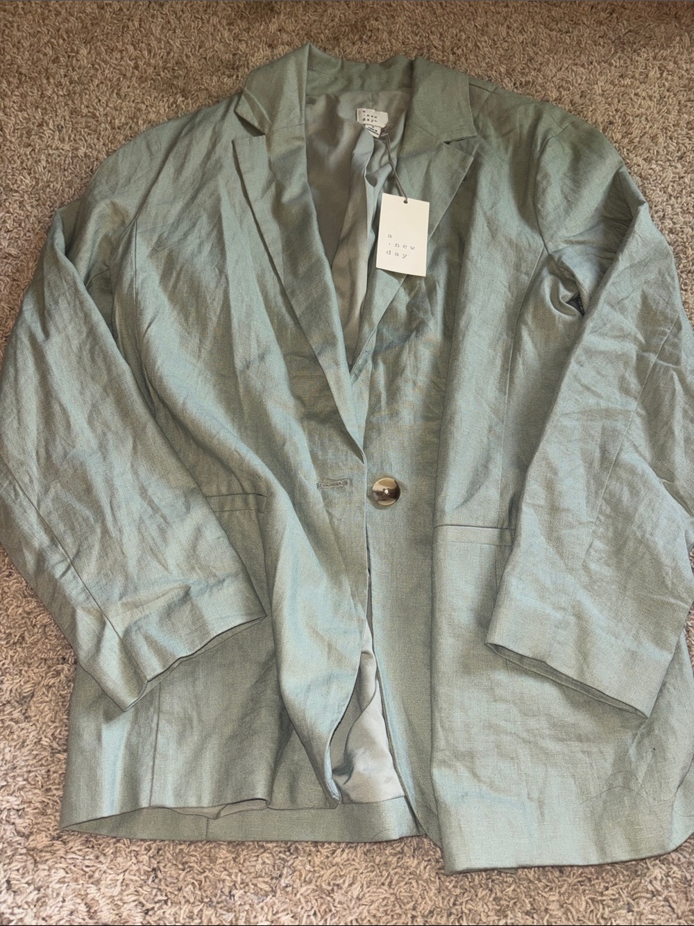 a new day Light Green Single-Button Blazer